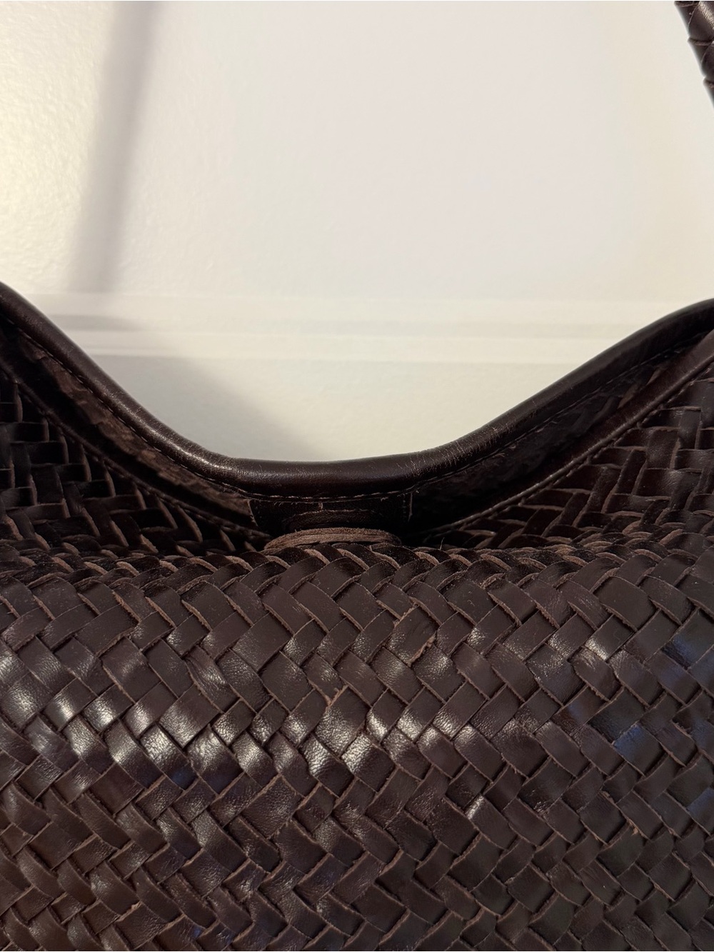 Madewell The Signature Woven Shoulder Bag - Color Name: Coffee Bean - Picture 4 of 5